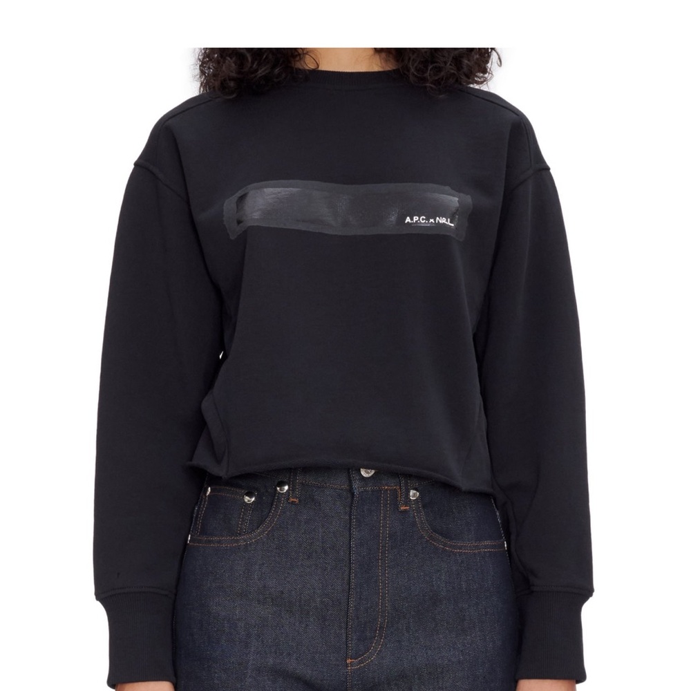 APC x Women's Black Crew Neck Sweater